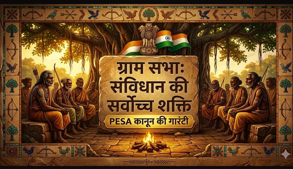 Gram Sabha meeting in tribal area under PESA Act 1996