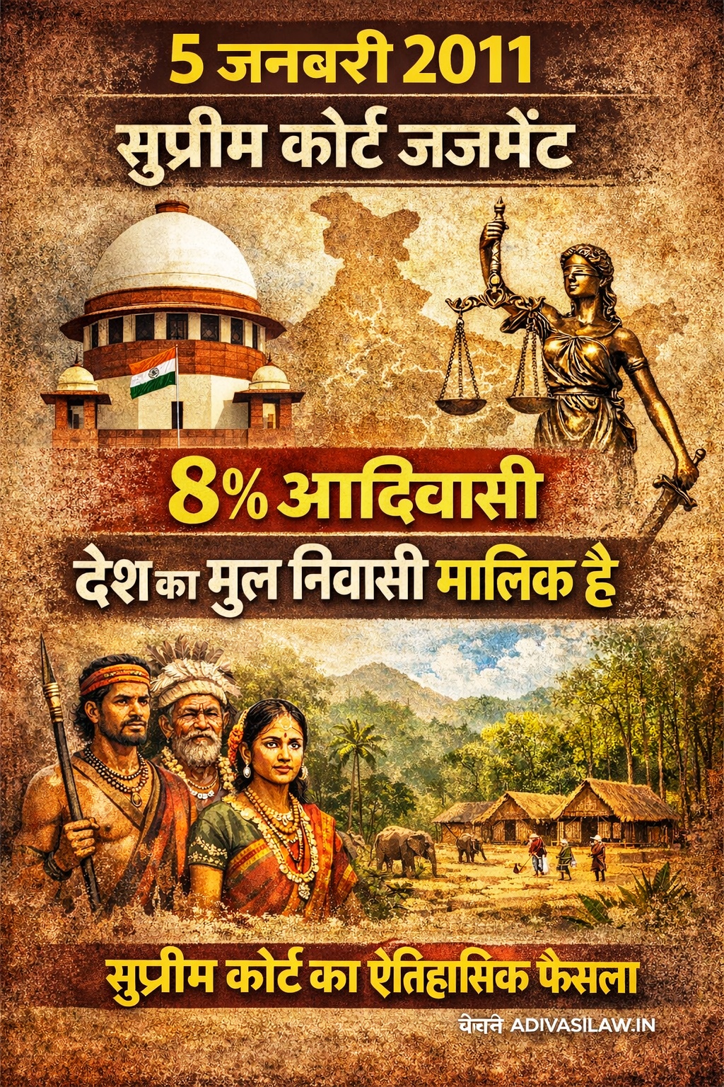 5 January 2011 Supreme Court Judgment: आदिवासी ही भारत के असली मालिक हैं