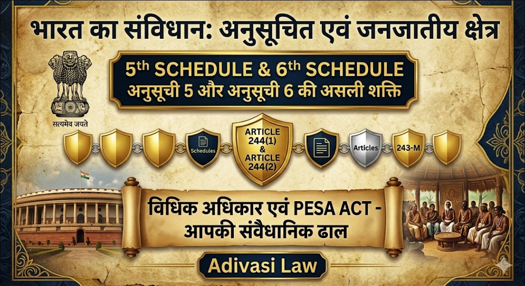 Article 244 in Hindi सिर्फ एक कानून नहीं, बल्कि आदिवासी समाज के अधिकार, अस्तित्व और स्वशासन की मजबूत संवैधानिक ढाल है। इसे समझना ही असली जागरूकता की शुरुआत है।