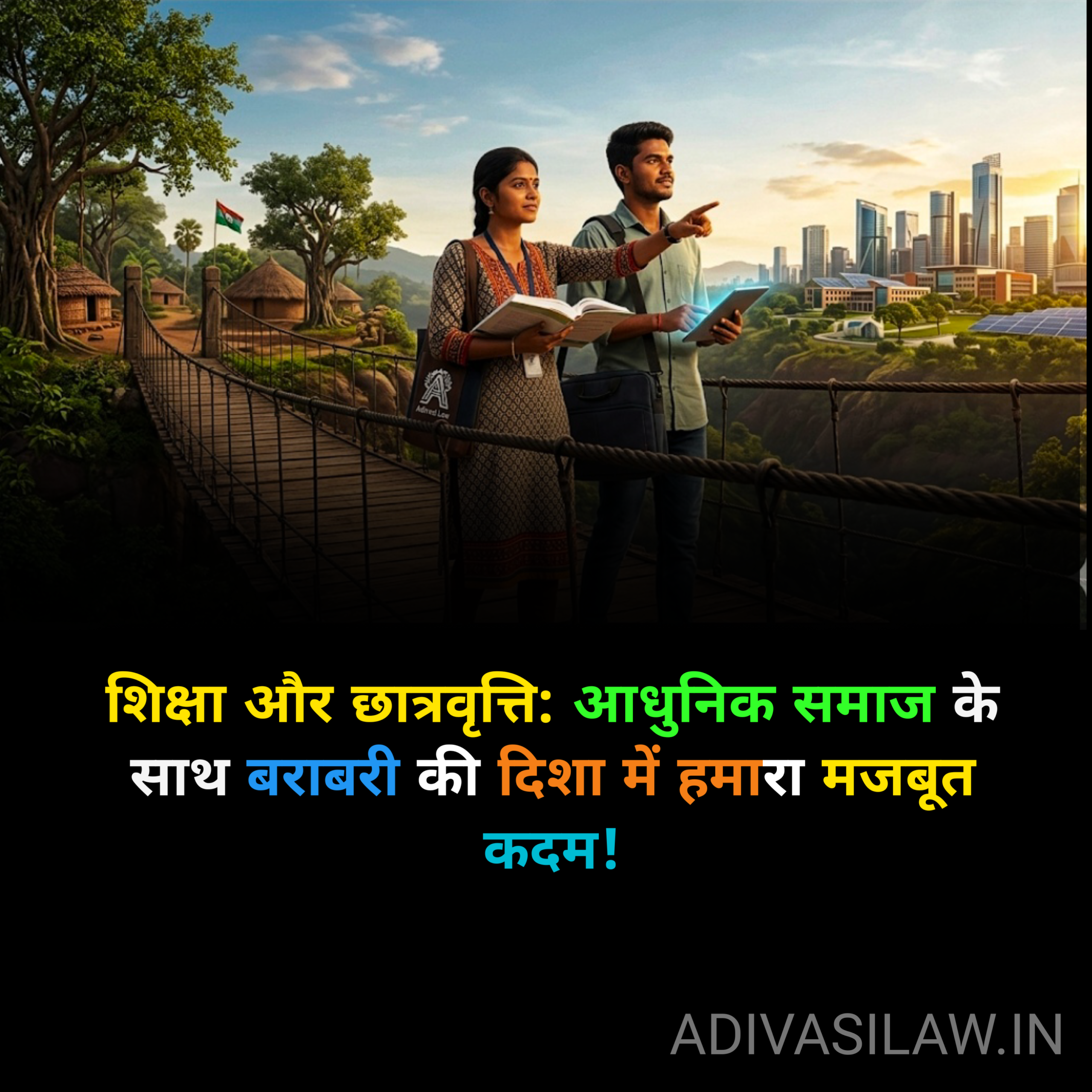 ST Tribal Student, modern education, career empowerment, and bridging the gap with modern society through scholarship.