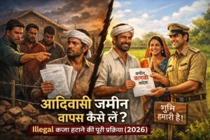 “आदिवासी जमीन वापस कैसे लें Illegal कब्जा हटाने की प्रक्रिया 2026”