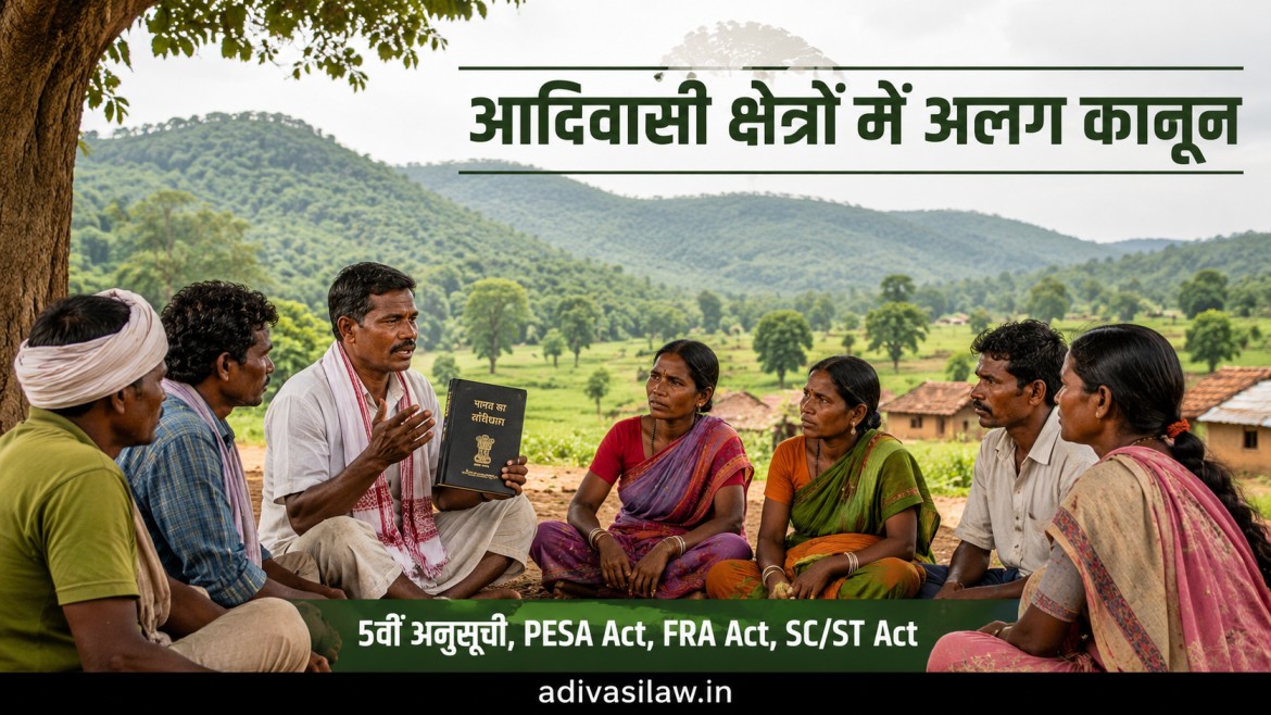 आदिवासी क्षेत्रों के कानून - 5वीं अनुसूची, PESA Act, FRA Act, SC/ST Act की जानकारी